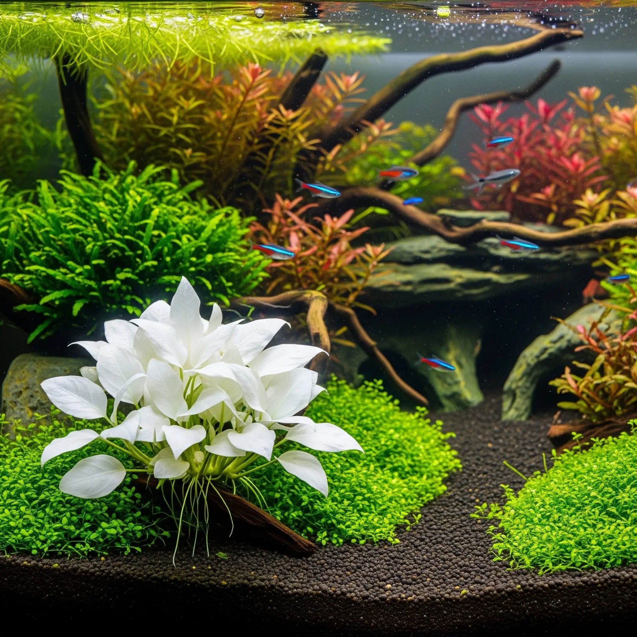 Anubias barteri var. 'Nana White' – Das exklusive Highlight für dein Aquascape / Dennerle-Plants AquaTimo