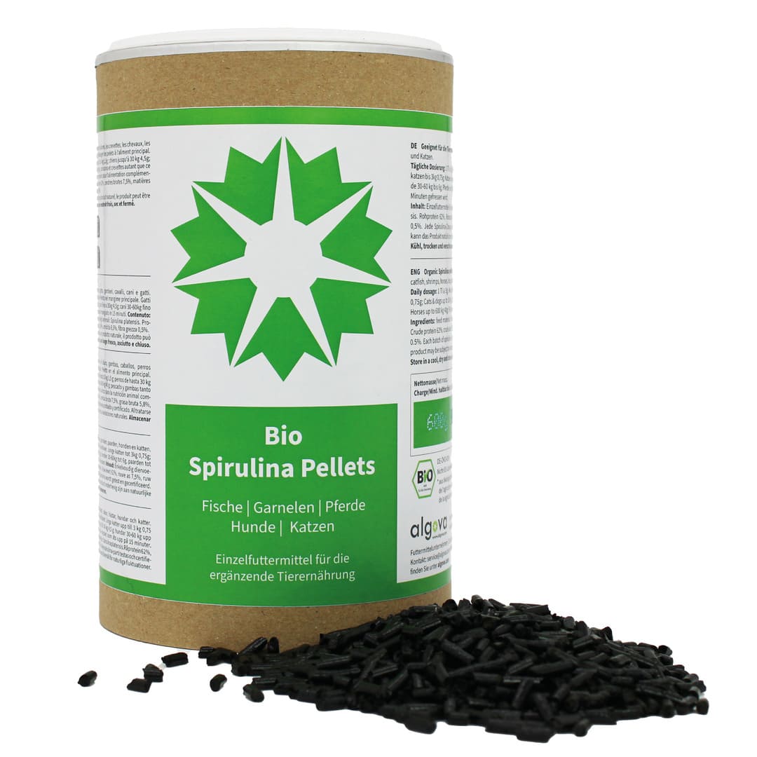 Algova Bio Spirulina Pellets: Das Superfood für Koi, Aquarienfische & BARF-Helden! 🌟