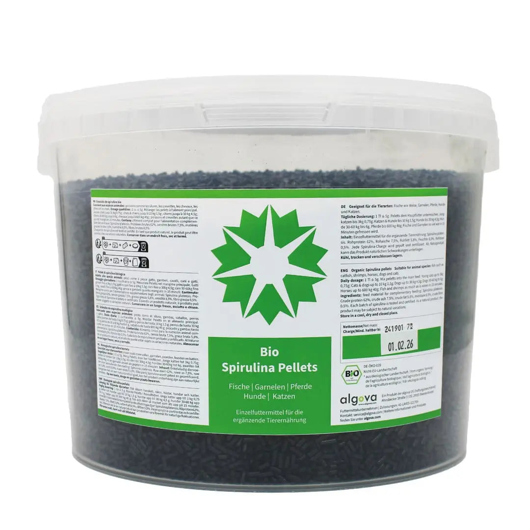 Algova Bio Spirulina Pellets: Das Superfood für Koi, Aquarienfische & BARF-Helden! 🌟 algova
