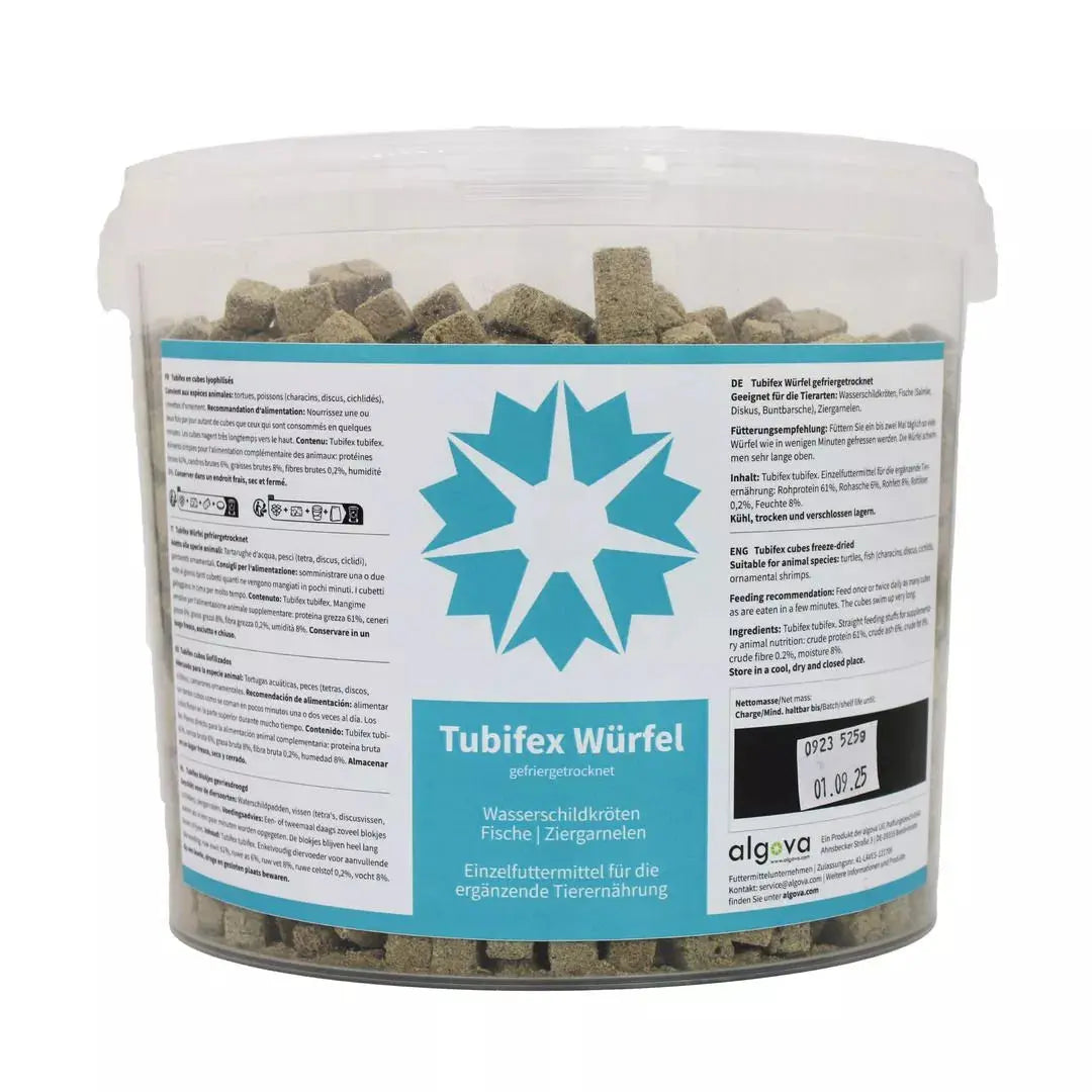 Algova Tubifex Würfel: Das proteinreiche Power-Futter für Deine Zierfische! 💪🐠 algova