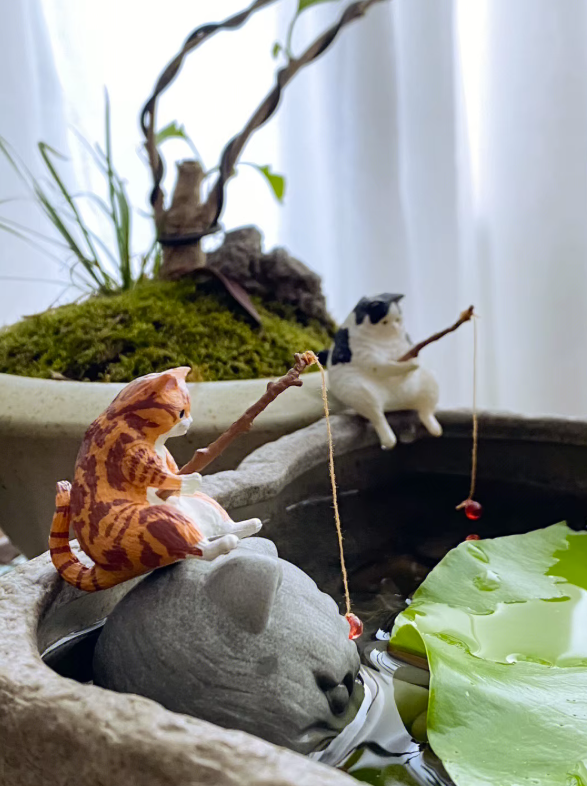 Katzenfigur „Angelfigur“