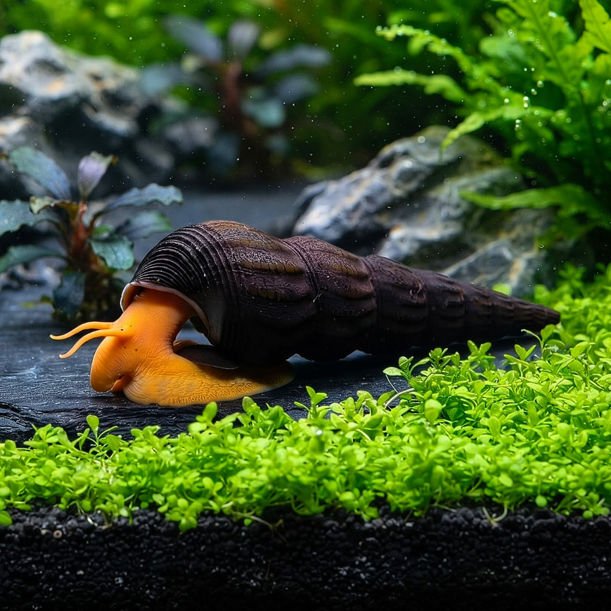 Tylomelania Orange - 🧡Felsenschnecke 5-8 cm groß