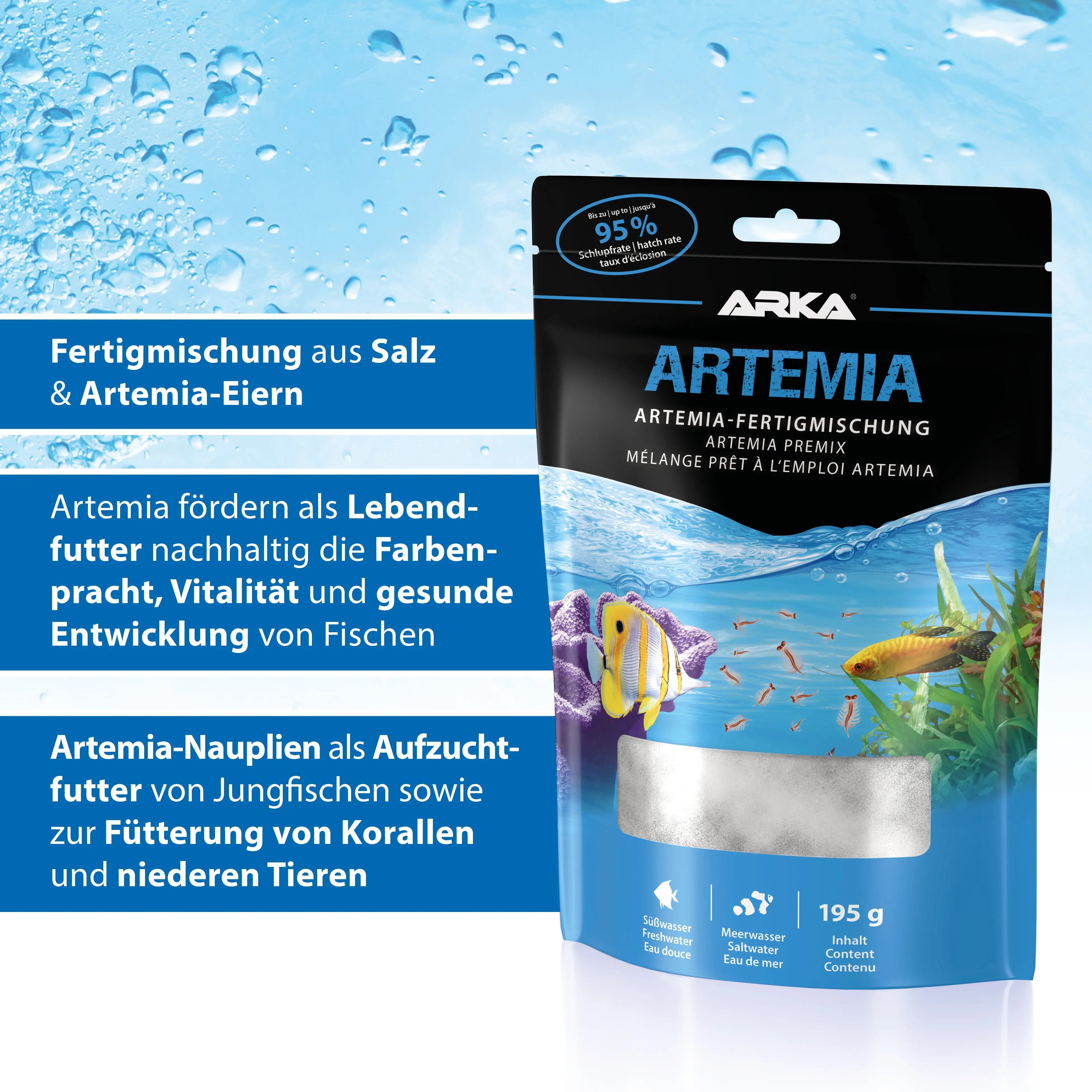 ARKA Artemia (195g) – Die Premium Fertigmischung für Nährstoffreiches Lebendfutter 🚀 - AS+ AquaTimo