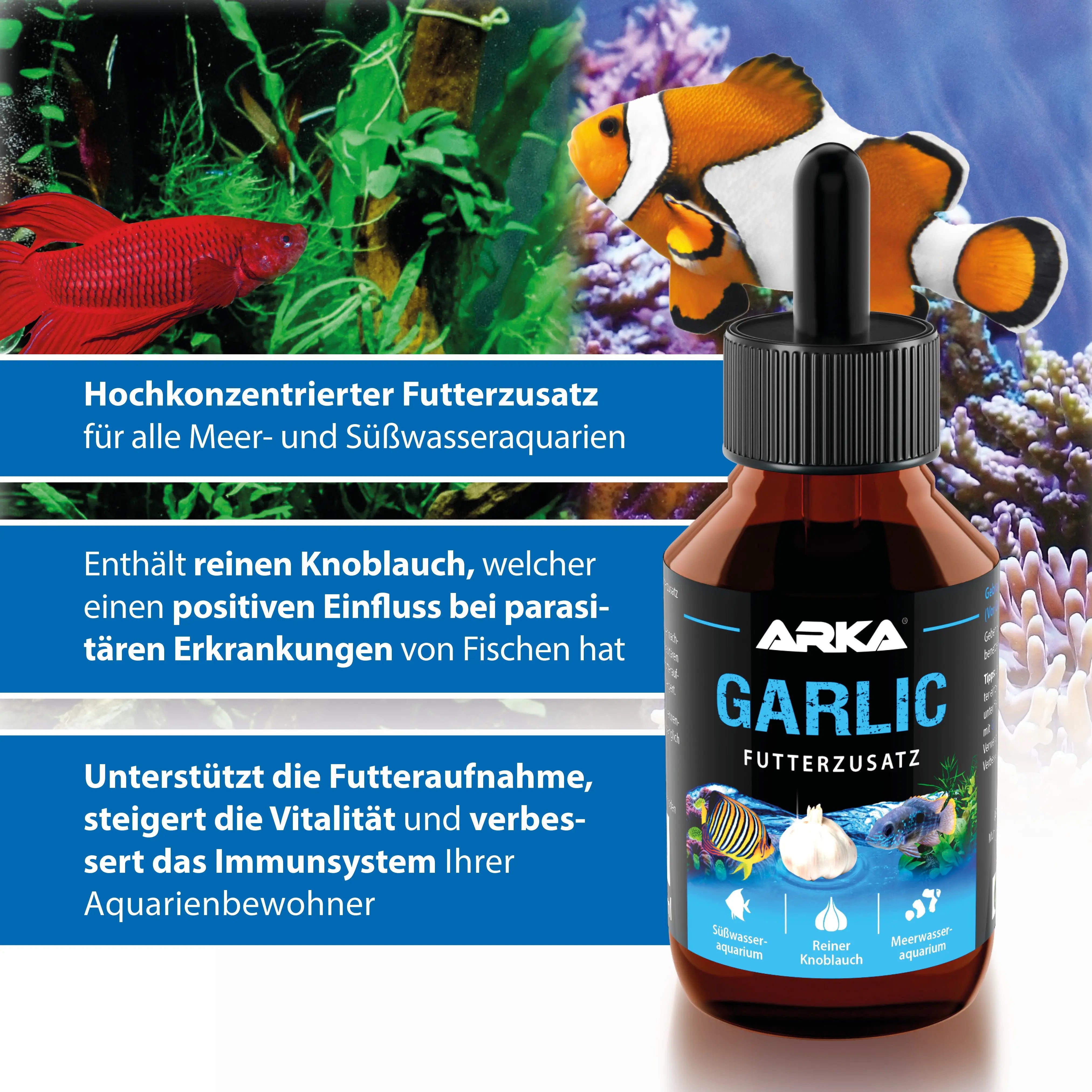 ARKA Garlic: Der hochkonzentrierte Futterzusatz für vitale Süßwasserfische! 🐠 - AS+ AquaTimo