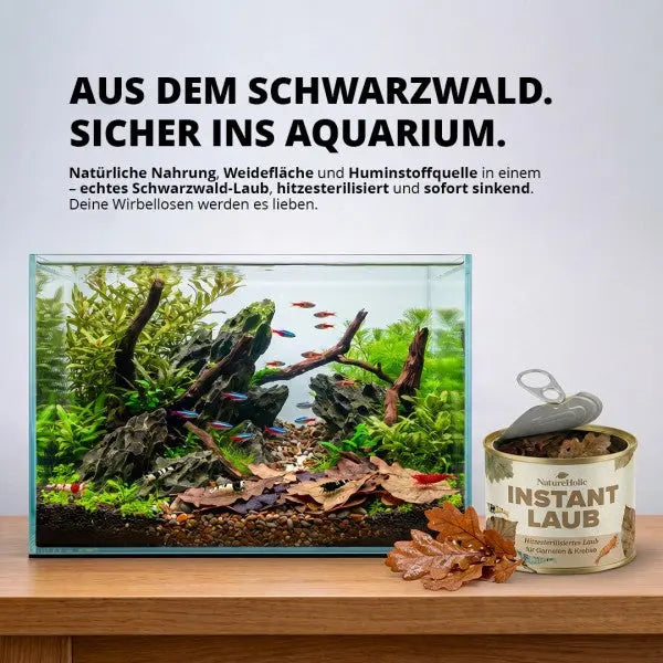 NatureHolic Instant Laub: Sofort sinkend, keimfrei und voller Huminstoffe für dein Aquarium! 🍂💧 AquaTimo