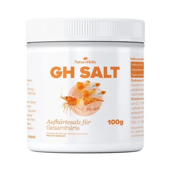 NatureHolic GH+ Salt: Dein chloridreduziertes Aufhärtesalz für die perfekte Gesamthärte im Süßwasseraquarium! 💧🌿 AquaTimo