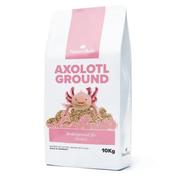 NatureHolic Axolotl Ground: Dein abgerundeter Naturkies für ein sicheres und sauberes Axolotl Aquarium! 💚 AquaTimo