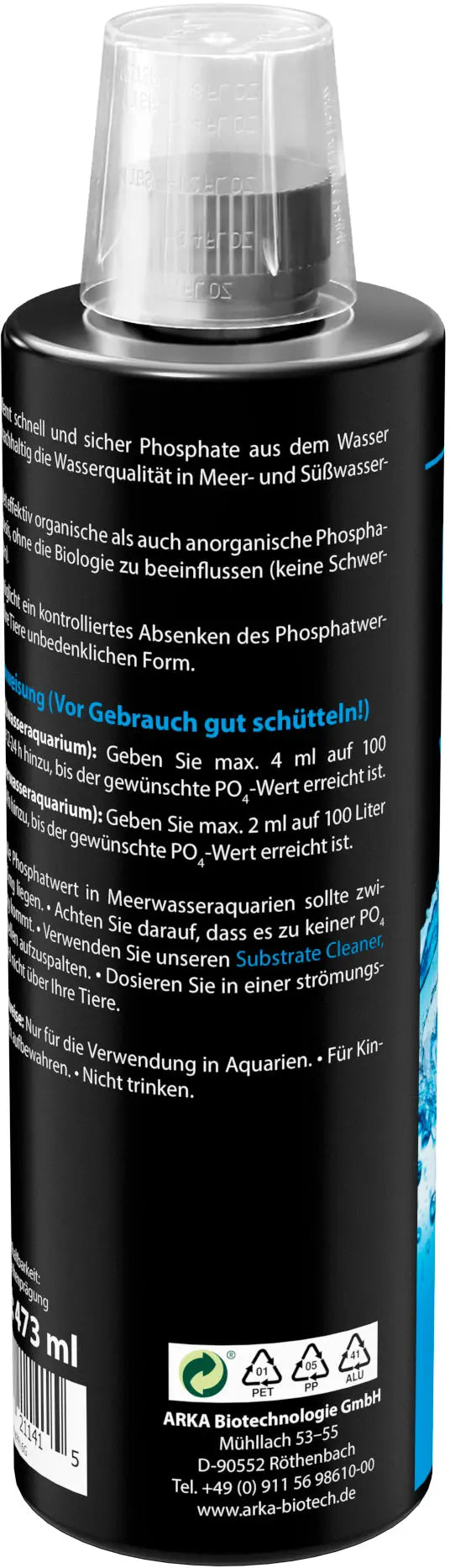 ARKA Phos-Out 4 – Der Flüssige Phosphatentferner für kristallklares Süßwasseraquarium-Wasser! 💧 - AS+ AquaTimo
