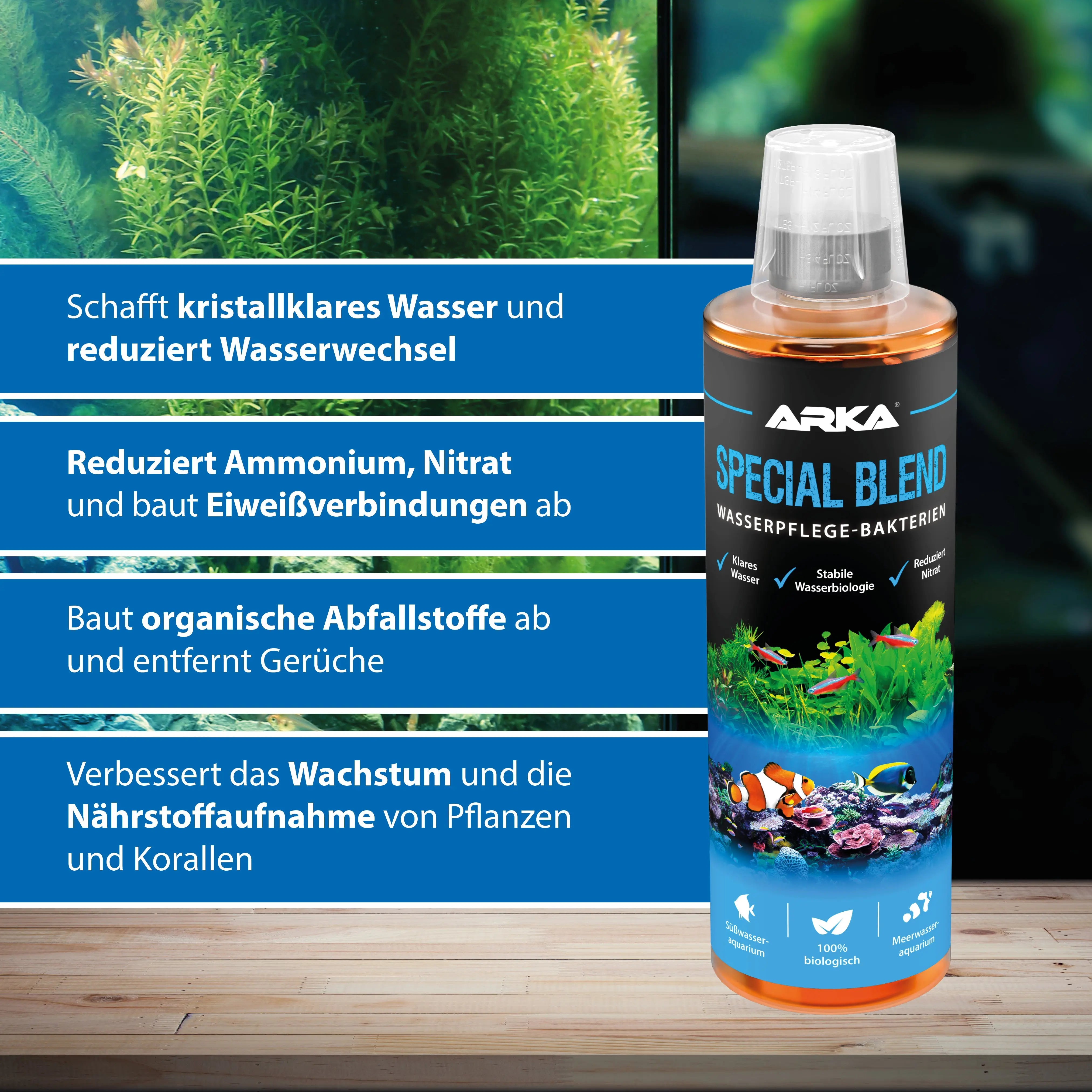 ARKA Special Blend: Die revolutionäre biologische Wasserpflege für Ihr Süßwasser-Aquarium! 💧✨ - AS+ AquaTimo
