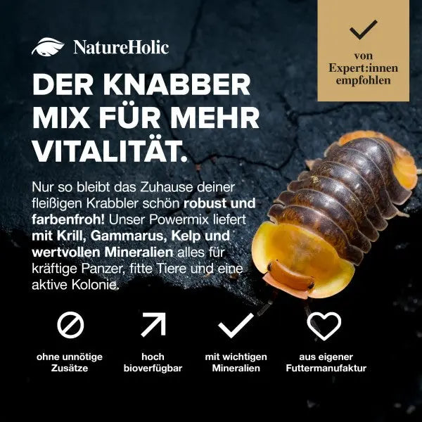 NatureHolic Assel Feed: Dein Premium-Spezialfutter für vitale Asseln, starke Panzer und Zucht-Erfolge! 🚀 AquaTimo