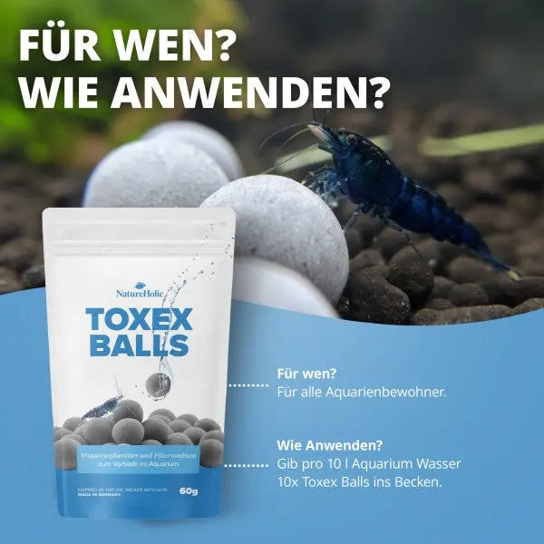 NatureHolic Toxex Balls: 3-fache Wirkung für dein Aquarium AquaTimo