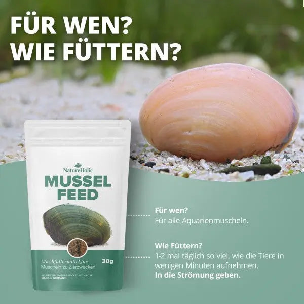 NatureHolic Musselfeed: Das Spezialfutter für Ziermuscheln – Garant für Schalenwachstum und Vitalität! 🐚💪 AquaTimo