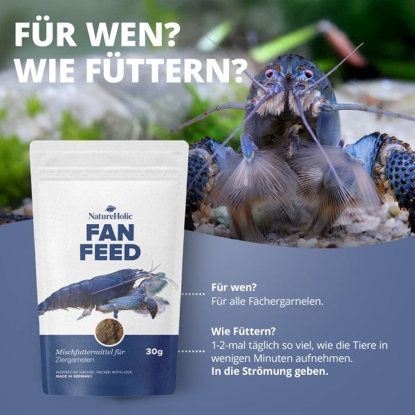 NatureHolic Fanfeed: Das protein- und energiereiche Alleinfutter für deine Fächergarnelen (Fan Shrimp)! 🌊🍤