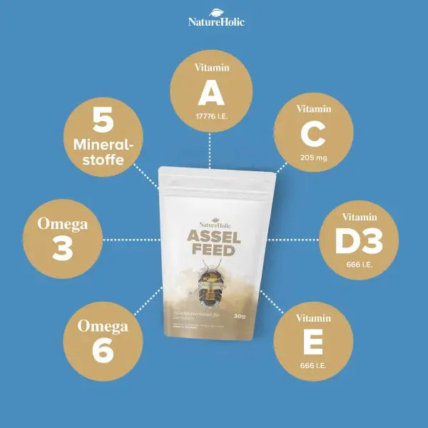 NatureHolic Assel Feed: Dein Premium-Spezialfutter für vitale Asseln, starke Panzer und Zucht-Erfolge! 🚀 AquaTimo