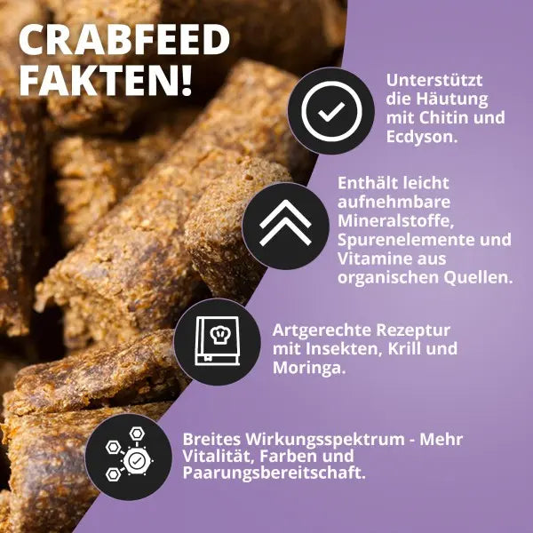 NatureHolic Crabfeed Sticks: Das Alleinfutter für deine Krabben – Optimal für Häutung & Farbenpracht! 🦀 AquaTimo