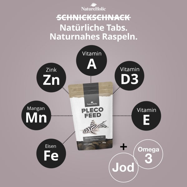 NatureHolic Plecofeed: Die professionelle Vollnahrung – Extra harte Tabs für deine Saugwelse & klares Aquarienwasser! 🛡️🌿