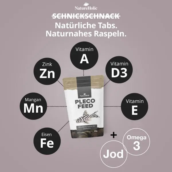 NatureHolic Plecofeed: Die professionelle Vollnahrung – Extra harte Tabs für deine Saugwelse & klares Aquarienwasser! 🛡️🌿 AquaTimo
