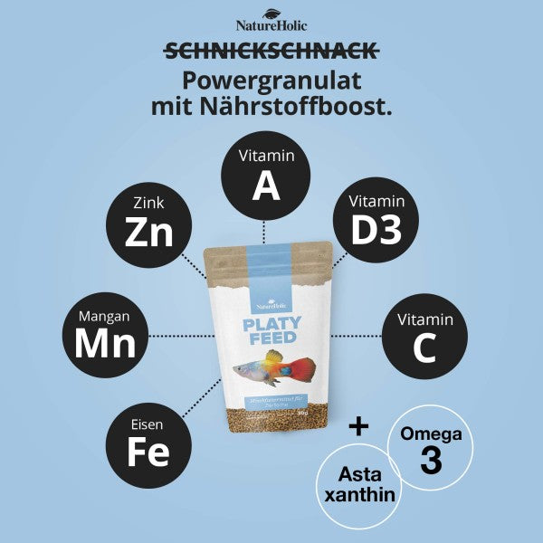 NatureHolic PlatyFeed: Der Farb-Booster für deine Lebendgebärenden! 🌈🐟