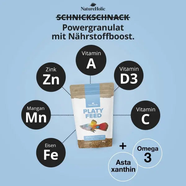 NatureHolic PlatyFeed: Der Farb-Booster für deine Lebendgebärenden! 🌈🐟 AquaTimo