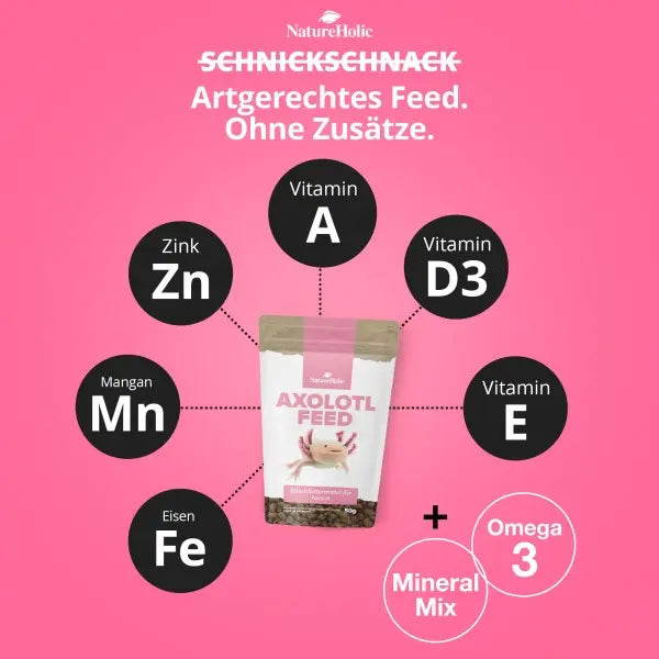 NatureHolic AxolotlFeed: Das Softfutter mit LT71 Power für dein Axolotl Aquarium! AquaTimo