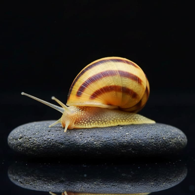 Zebra Apfelschnecke – Asolene spixi 🐌