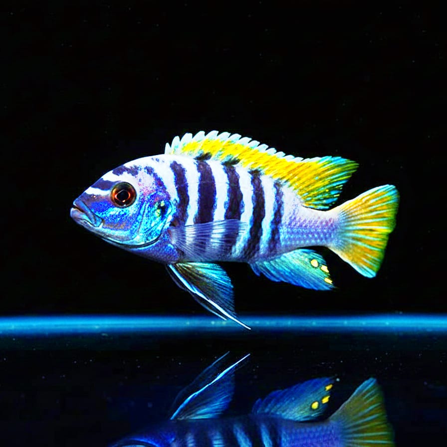 Pseudotropheus emmiltos "Mpanga Rocks" (Red Top Zebra) – Der rote Akzent im Mbuna-Riff!