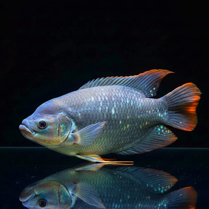 Rotflossen-Riesengurami (Osphronemus laticlavius)