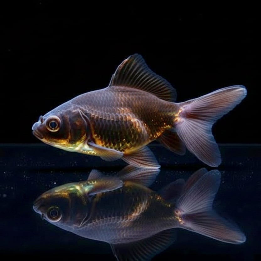 Goldfisch Comet Schwarz - Carassius auratus 🖤