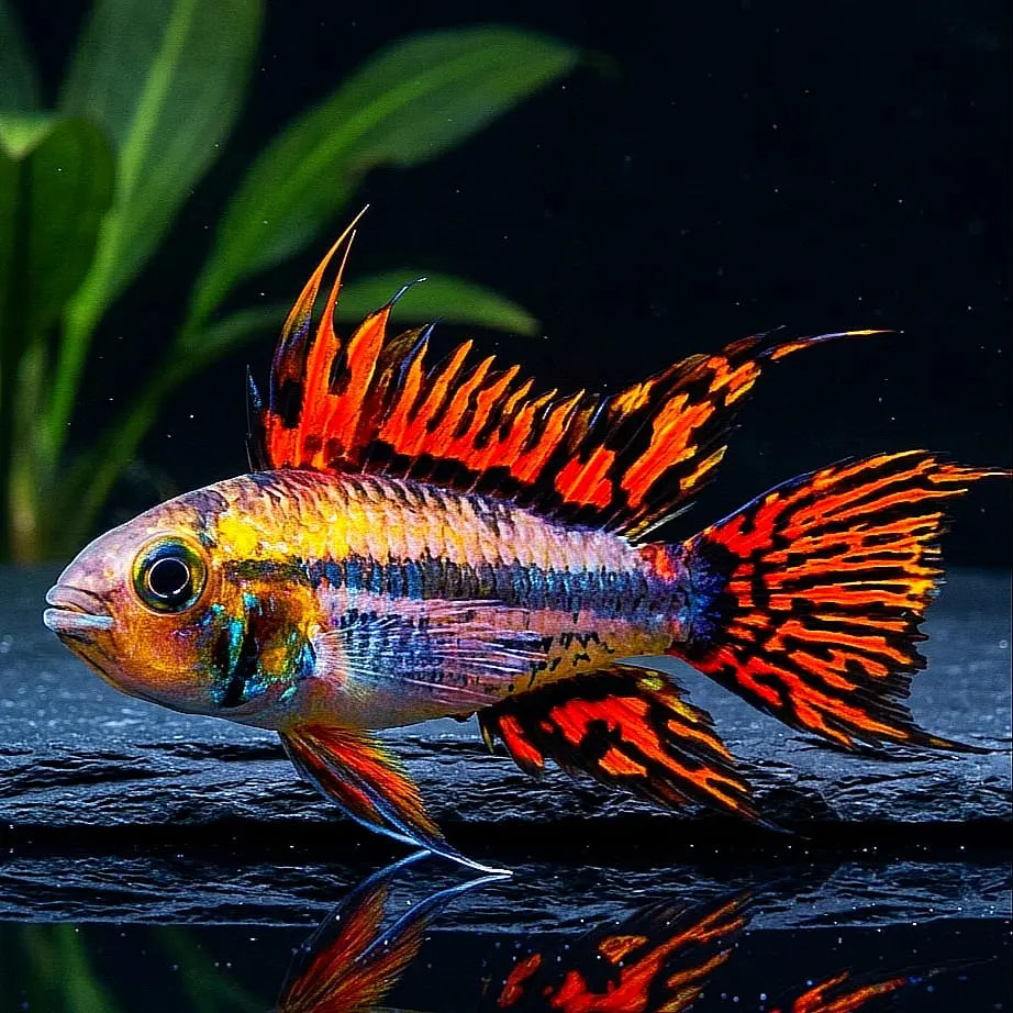 Apistogramma cacatuoides – ❤️ "Double Red" | Kakadu-Zwergbuntbarsch AquaTimo