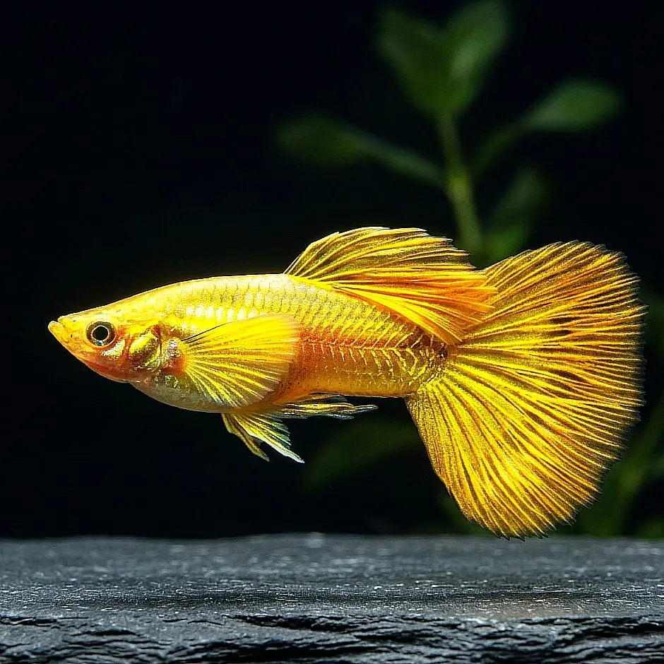 Hochzucht Guppy - 💛 Full Gold AquaTimo