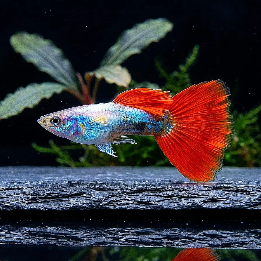 Hochzucht Guppy - 🤍❤️ Santa Claus AquaTimo