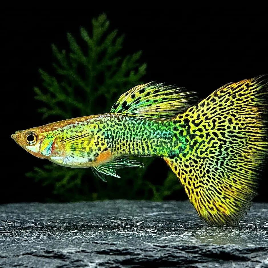 Hochzucht Guppy - 💛 Yellow Cobra AquaTimo
