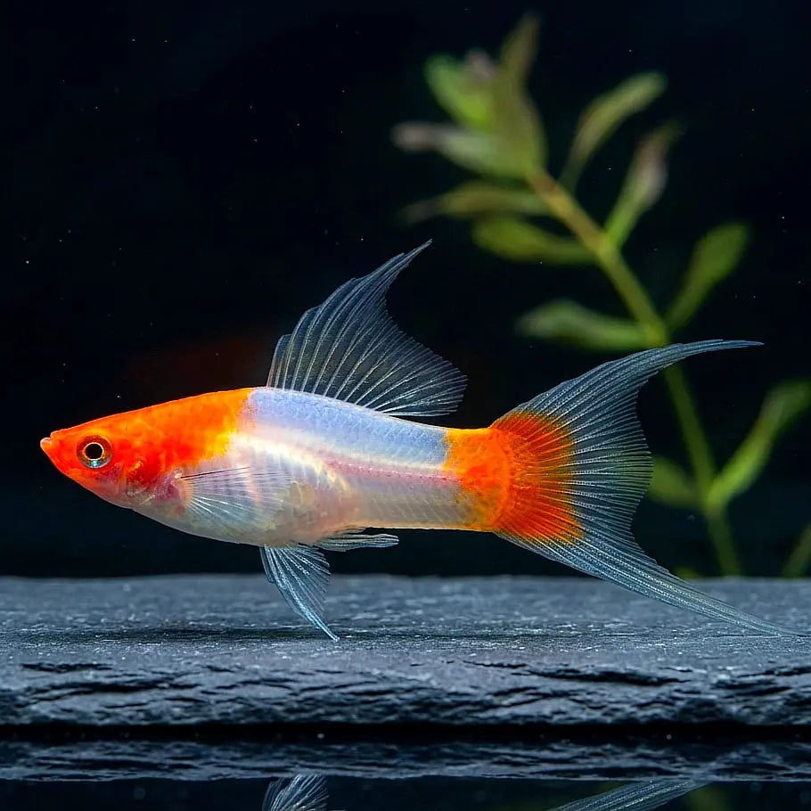Schwertträger - Xiphophorus helleri „Koi Kohaku Wagtail“ AquaTimo