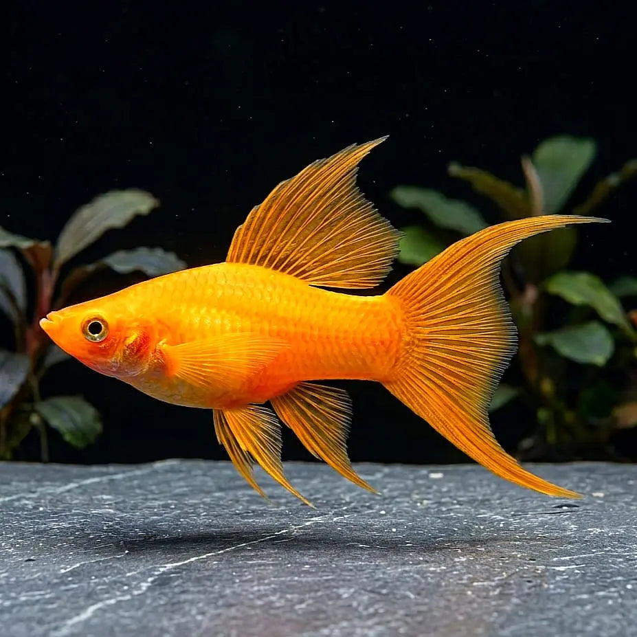Molly Rot/Orange – 🧡 Lebendige Farben und friedliches Wesen AquaTimo