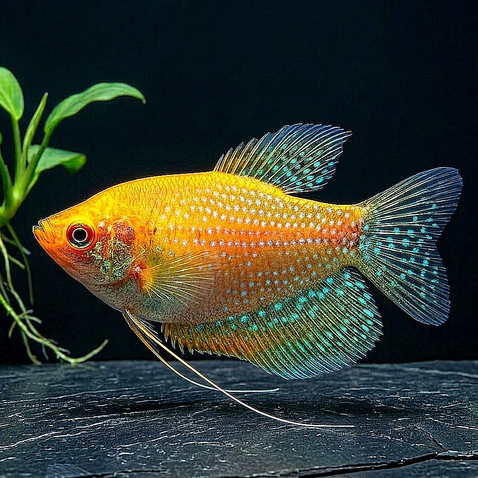 Goldener Fadenfisch (Trichogaster trichopterus "Gold")