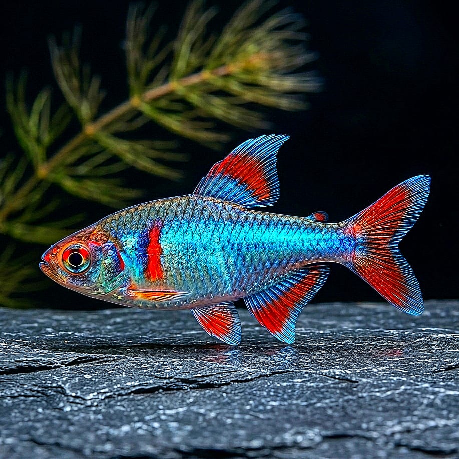 Rotflossenblauorfe – Notropis lutrensis (Cyprinella lutrensis)
