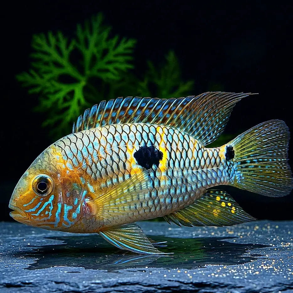 Aequidens (Laetacara) araguaiae - Tüpfelbuntbarsch AquaTimo