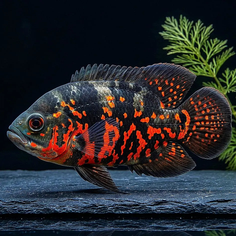Pfauenaugenbuntbarsch "Red Tiger" (Astronotus ocellatus) AquaTimo