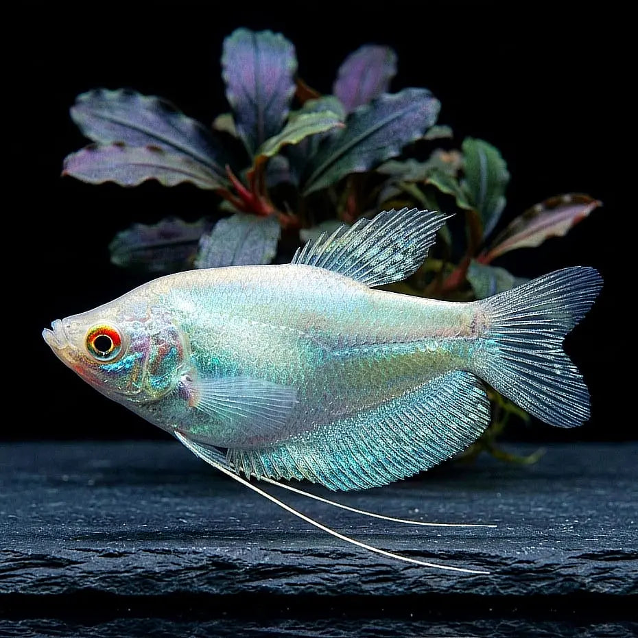 Mondscheinfadenfisch - Trichogaster microlepis (auch bekannt als Trichopodus microlepis) AquaTimo