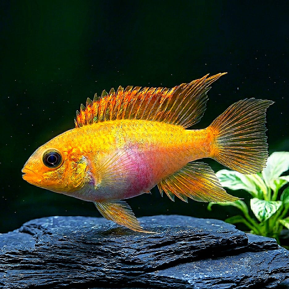 Pelvicachromis pulcher Yellow (Purpurchromis) - 💛 Purpurprachtbarsch