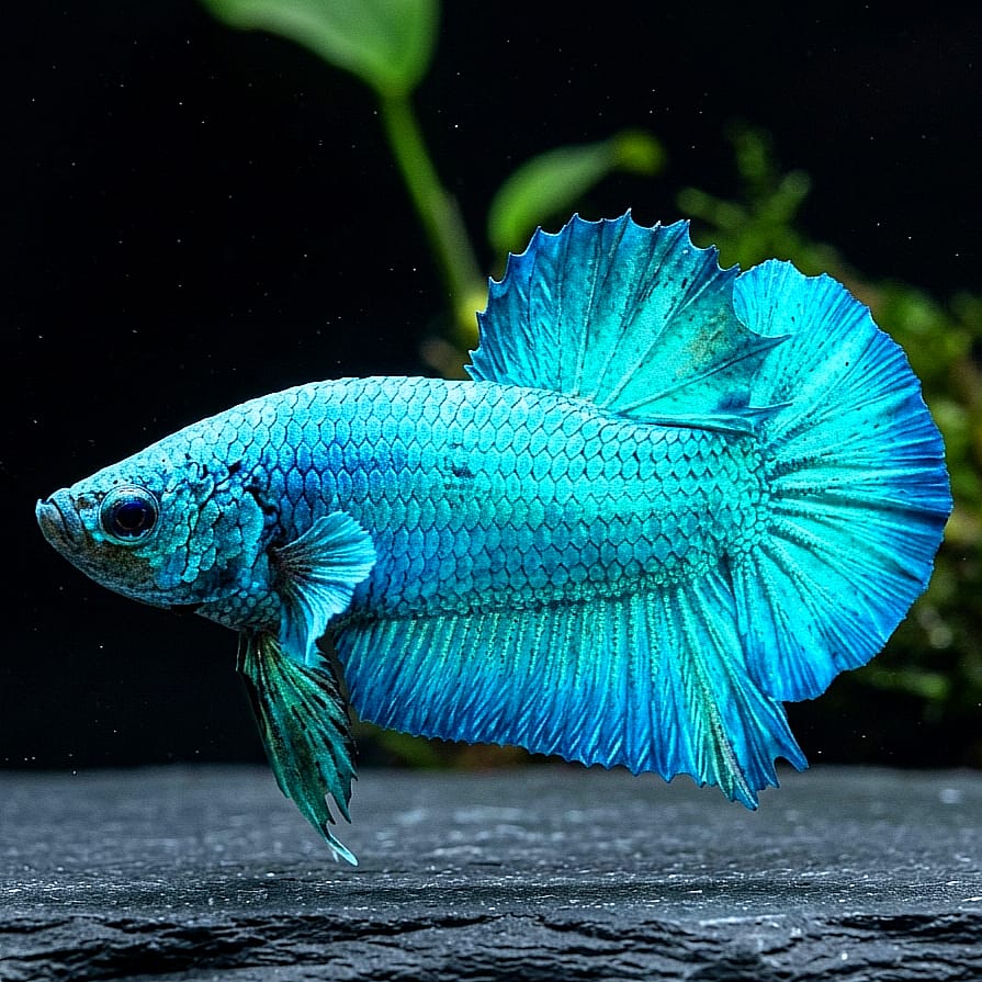 Kampffisch Betta splendens – Plakat Blue 💙🐠