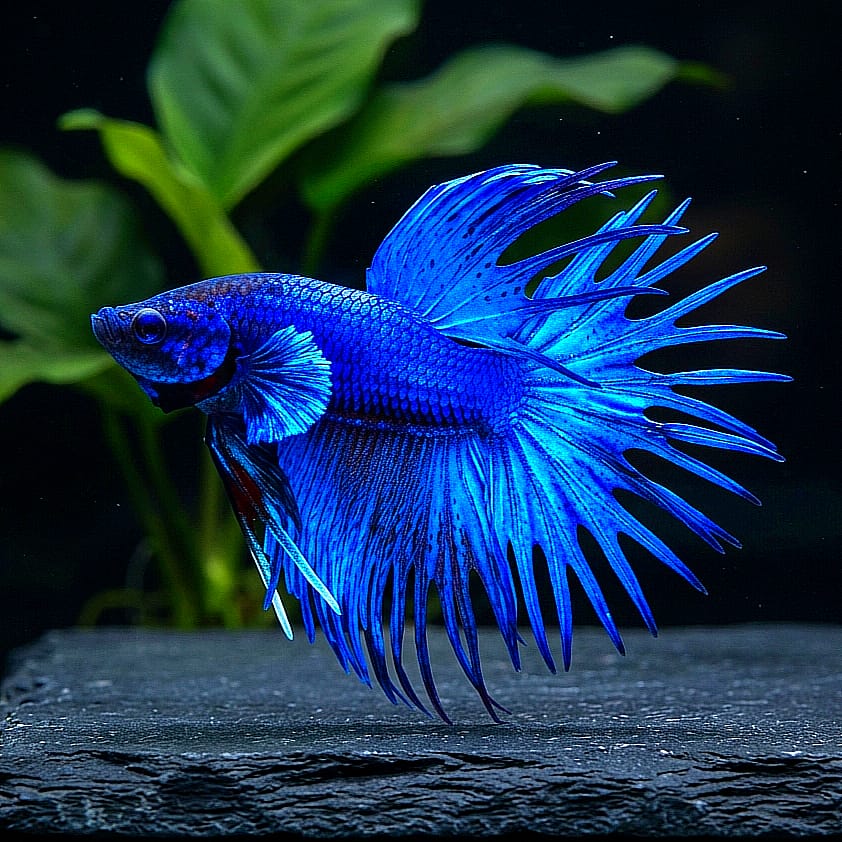Kampffisch Betta splendens – Corwntail Blue