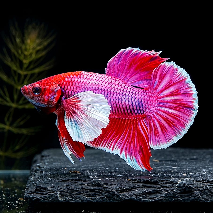 Kampffisch Betta splendens – PLAKAT LAVENDER (Purple) 🐠💜
