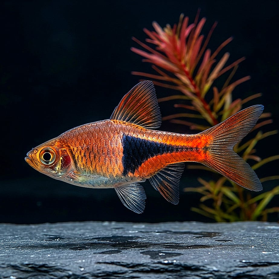 Keilfleckbarbe (Rasbora heteromorpha)