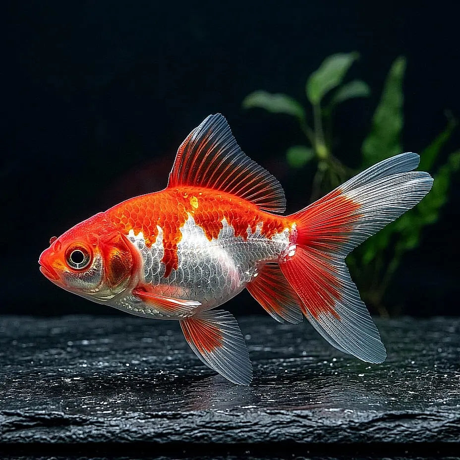Goldfisch Sarasa - Carassius auratus ❤️🤍 AquaTimo