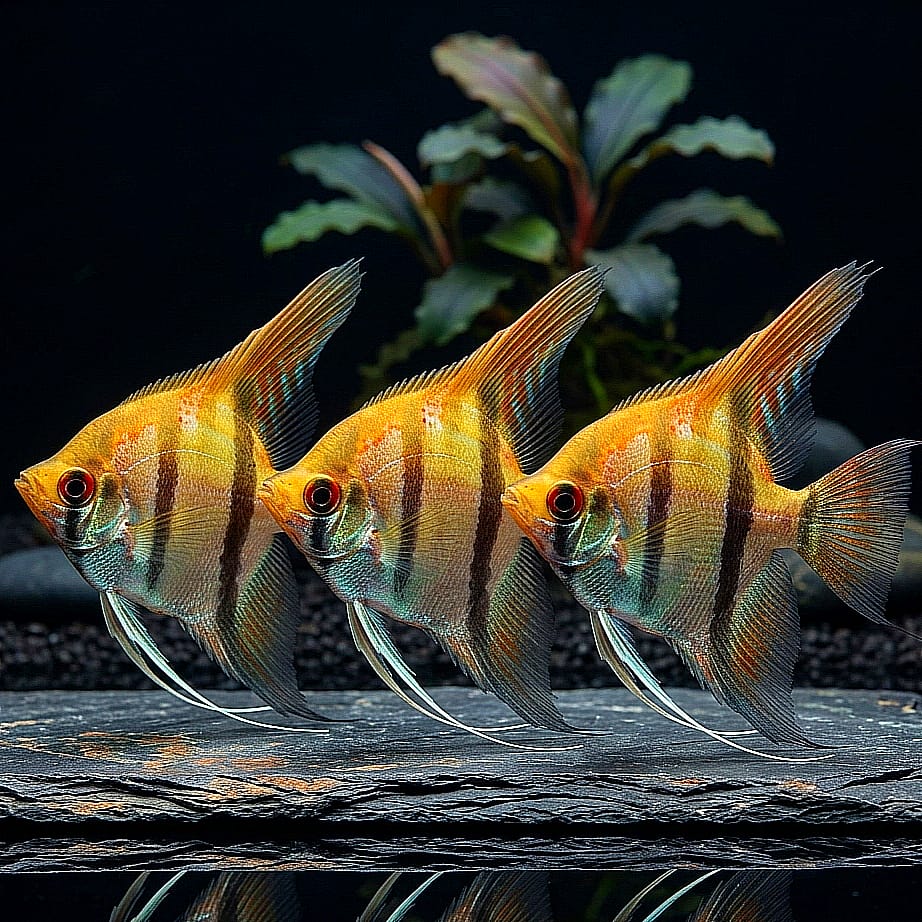 Skalar „Gold“
Pterophyllum scalare GOLD ✨🐠