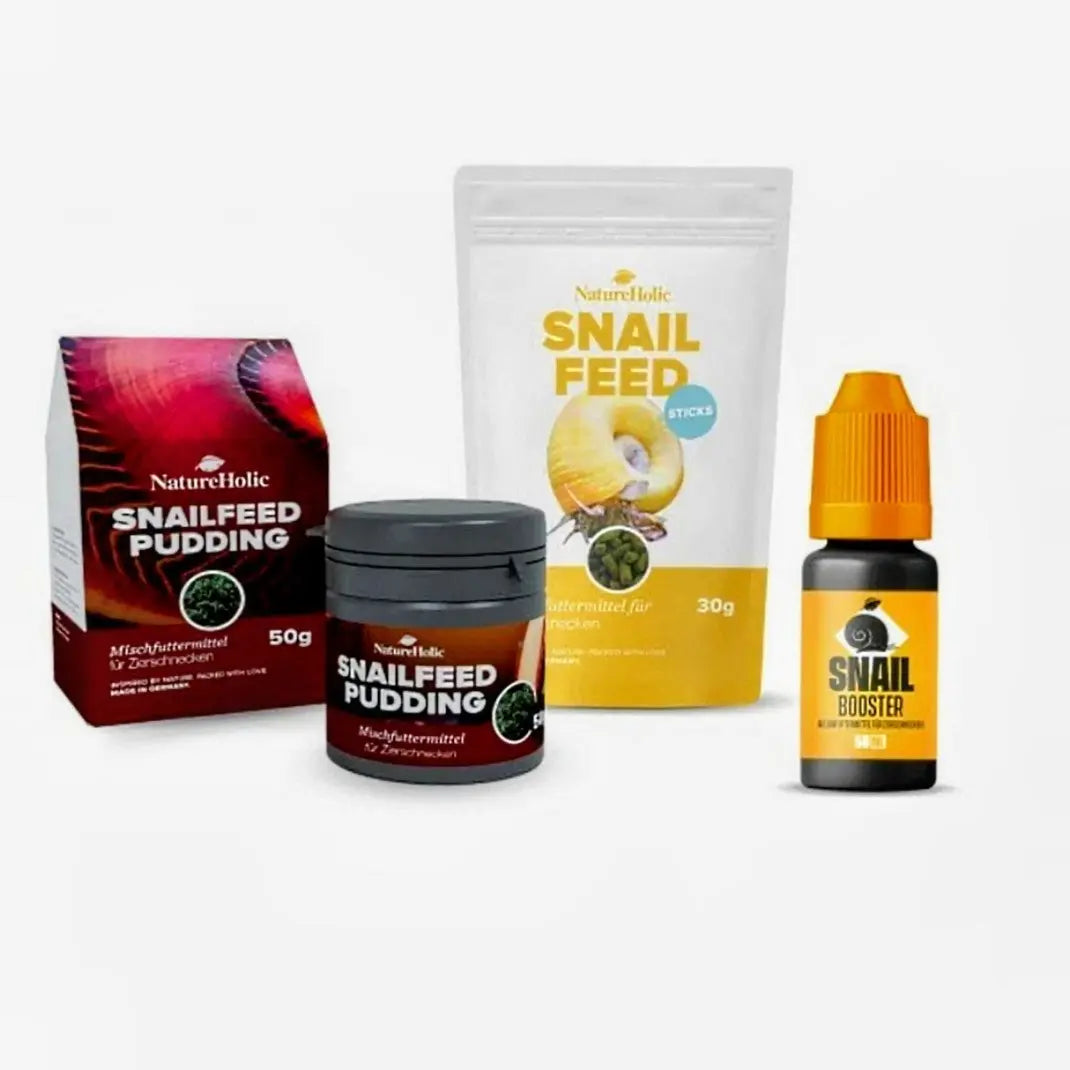 NatureHolic Schnecken Futter Paket: Die Premium 3er-Kombi für gesunde Aquarium Schnecken 🐌💖 AquaTimo