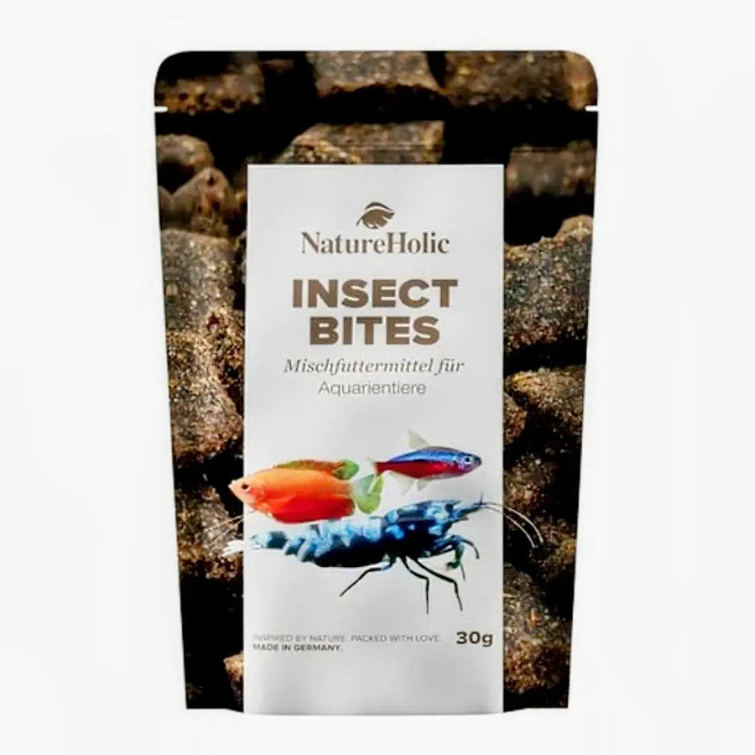 NatureHolic Insect Bites: Die Ressourcen schonende Premium-Eiweißquelle für Wirbellose 🦗🦞 AquaTimo