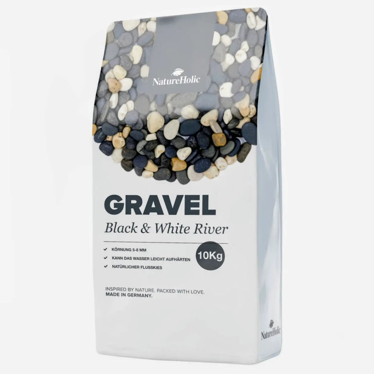 NatureHolic Naturkies Aragvi Black & White River – Edle Kontraste für dein Aquascape AquaTimo