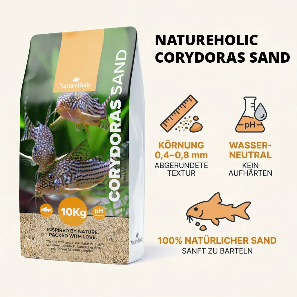 NatureHolic Corydoras Sand – Der ideale Bodengrund für deine Panzerwelse AquaTimo